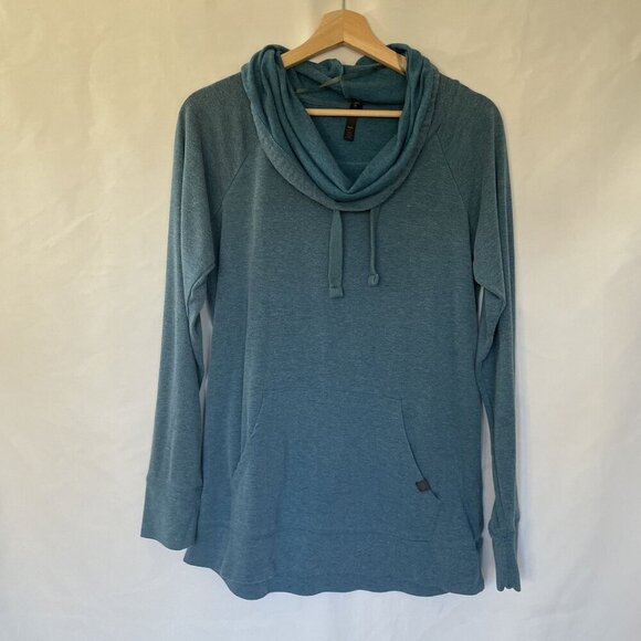 Gaiam athletic workout sweater cowl neck women's size M casual top comfortable - Picture 1 of 8